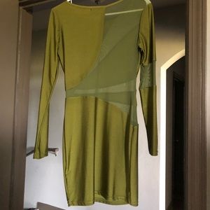 Sexy olive green dress